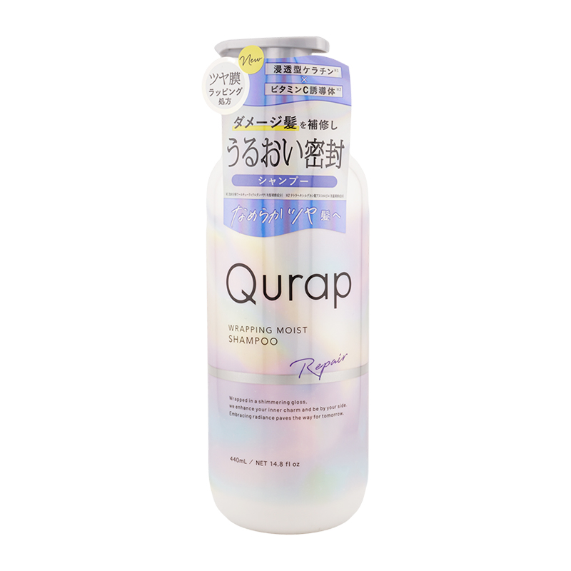 Qoo10] Qurap ラッピングモイストシャンプー440ml